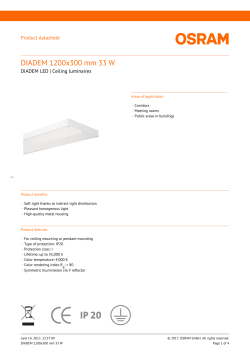 DIADEM 1200x300 mm 33 W