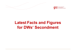Latest Facts and Figures for DWs` Secondment