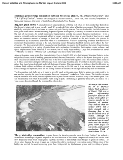 Making a grain-bridge connection between two rocky planets, M.J.