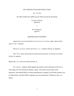 Kansas Court of Appeals
