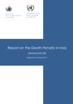 Report on the Death Penalty in Iraq