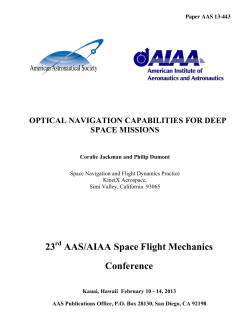 Optical Navigation Capabilities for Deep Space