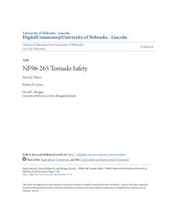 NF96-265 Tornado Safety - DigitalCommons@University of