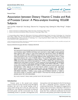 Association between Dietary Vitamin C Intake