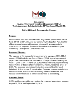 HCIDLA Substantial Amendment 40-10