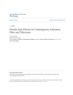 Female Anti-Heroes in Contemporary Literature - The Keep