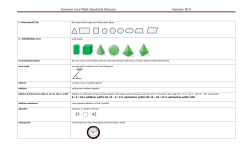 Common Core Math Standards Glossary Summer 2011