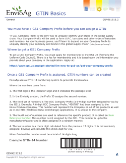 GTIN - EnvioAg
