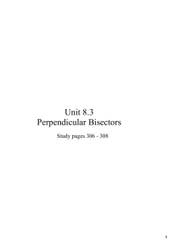 Unit 8.3 Constructing Perpendicular / Uploaded File