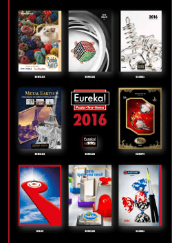 2016 - Eureka 3D puzzle