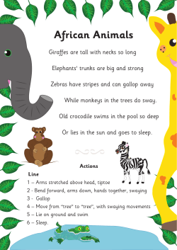 Safari poem - Early Learning HQ