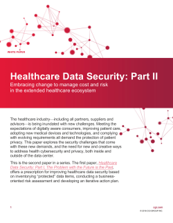 Healthcare Data Security Part II: the extended healthcare ecosystem