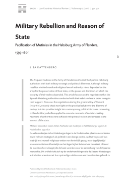 Military Rebellion and Reason of State