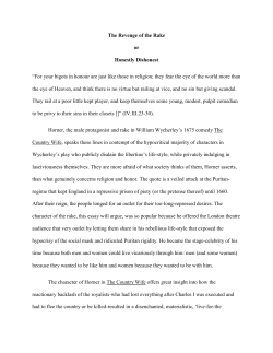 The Rake`s Revenge- Restoration Drama