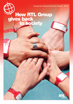 How RTL Group gives back to society