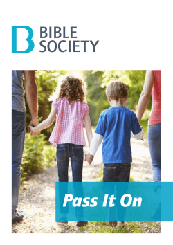 Pass It On - Bible Society