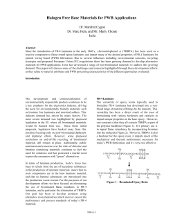 Halogen Free Base Materials for PWB Applications