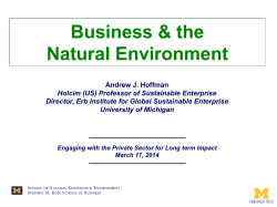 Framing environmental issues in business language