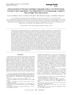 Characterization of Nitrogen-Containing Compounds in Heavy Gas
