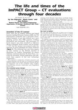 The life and times of the ImPACT Group &ndash; CT