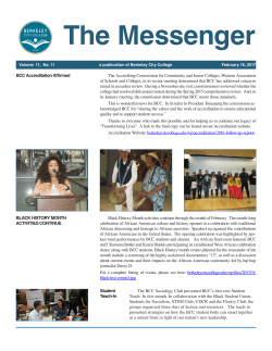 BCC Messenger - Berkeley City College