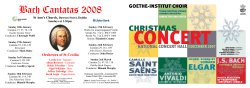 Bach Cantatas 2008 - Goethe