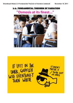 Smartboard Notes 2.3 Fundamental Theorem of Variation.notebook