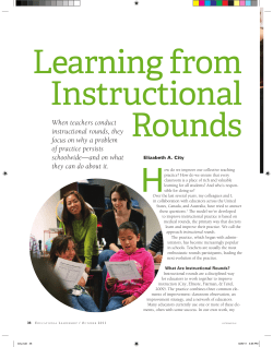 Learning from Instructional Rounds