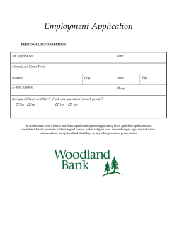 Employment Application