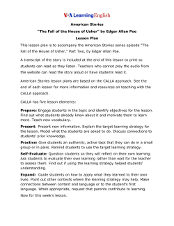American Stories “The Fall of the House of Usher” by Edgar Allan