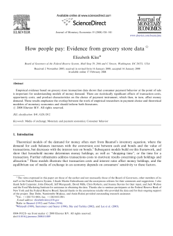 How people pay: Evidence from grocery store data
