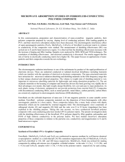 microwave absorption studies on ferrofluid-conducting