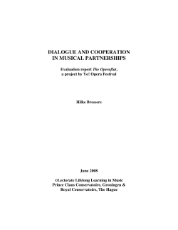 dialogue and cooperation in musical partnerships