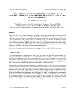 USING AIRBORNE LIDAR TO MAP EXPOSURE OF COASTAL