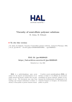 Viscosity of semi-dilute polymer solutions