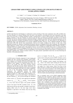 LIDAR STRIP ADJUSTMENT USING CONJUGATE LINEAR