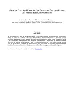 Chemical Potential, Helmholtz Free Energy and