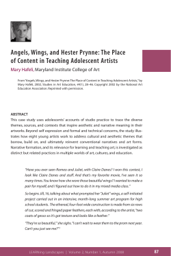 Angels, Wings, and Hester Prynne: The Place of Content in