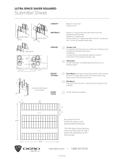 Submittal Sheet - Dero Bike Racks