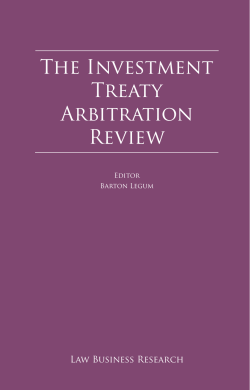 The Investment Treaty Arbitration Review - Curtis, Mallet