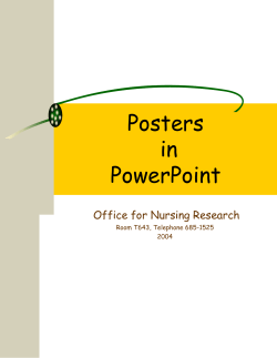 Posters in PowerPoint