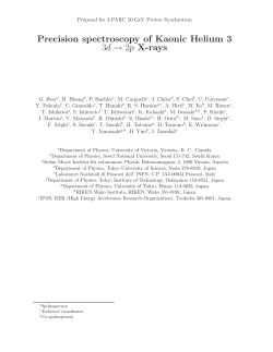 Precision spectroscopy of Kaonic Helium 3 3d &rarr; 2p X-rays - J-Parc