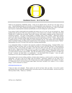 Do It For The Tone - High Order Pickups