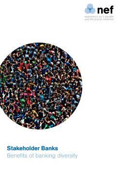Stakeholder Banks Benefits of banking diversity