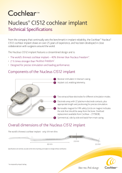 Nucleus&reg; CI512 cochlear implant