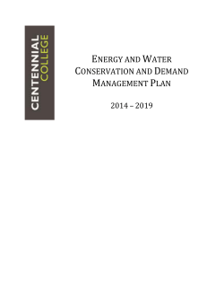 energy and water conservation and demand management plan