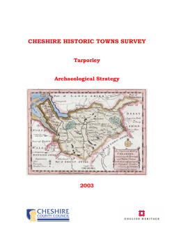 Tarporley Archaeological Strategy