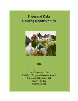 Thousand Oaks Housing Opportunities