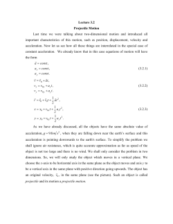 Projectile Motion