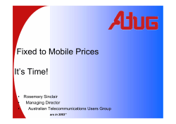 Fixed to Mobile Prices It`s Time!